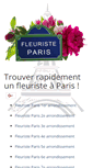 Mobile Screenshot of fleuristeparis.net
