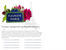 Tablet Screenshot of fleuristeparis.net